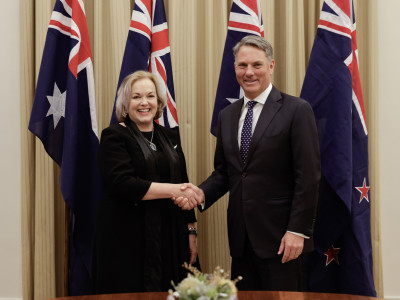 NZ Minister Judith Collins meets Australian Minister Richard Marles