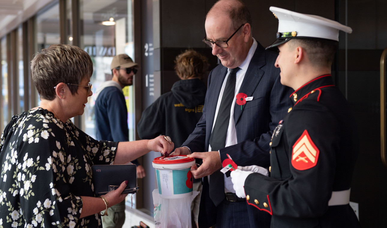 SecDef at Poppy day 2021