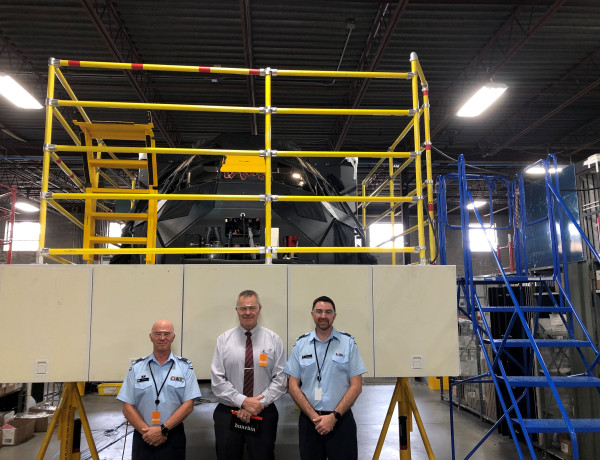 NZ personnel at simulator construction