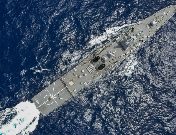Te Mana at sea