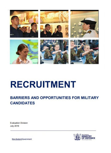 Recruitment: Barriers and opportunities for military candidates