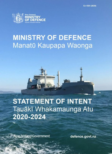 Ministry of Defence Manatū Kaupapa Waonga Statement of Intent 2020-2024