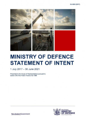 Ministry of Defence Statement of Intent 1 July 2017 - 30 June 2021